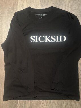 WHOLE LOTTA RED WLR ‘SICKSID’ Official Playboi Carti Merch Tour Long-Sleeve Tee